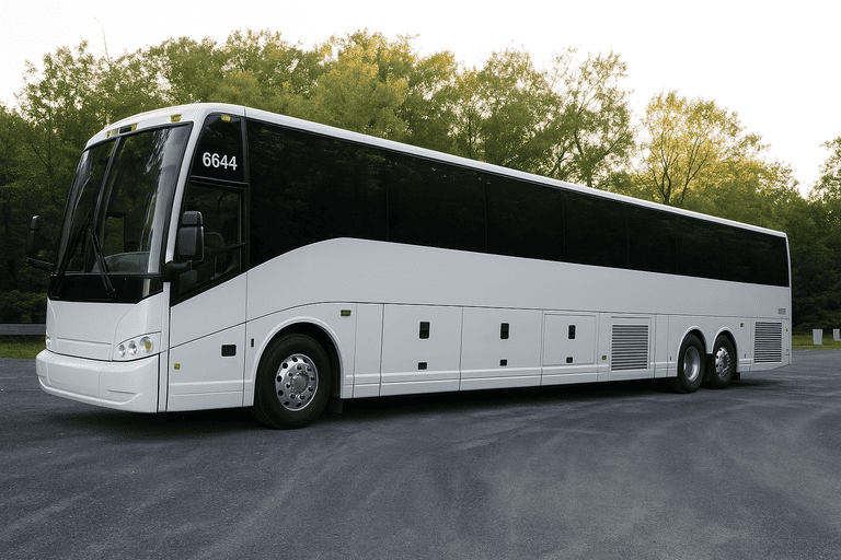 exterior of Gulfport Coach Bus Service coach bus