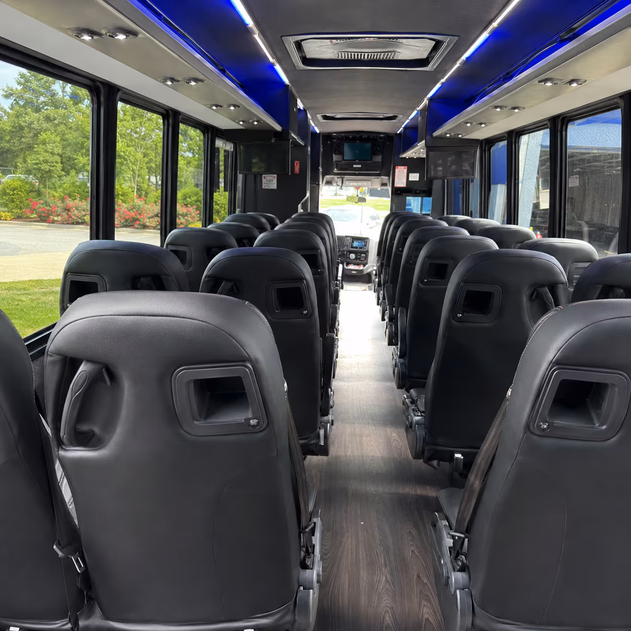 gulfport 28 passenger minibus inside