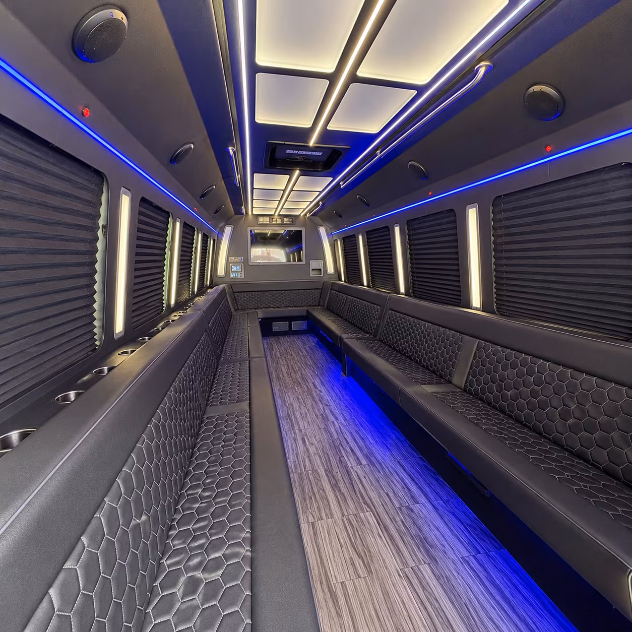 gulfport 30 passenger party bus interior