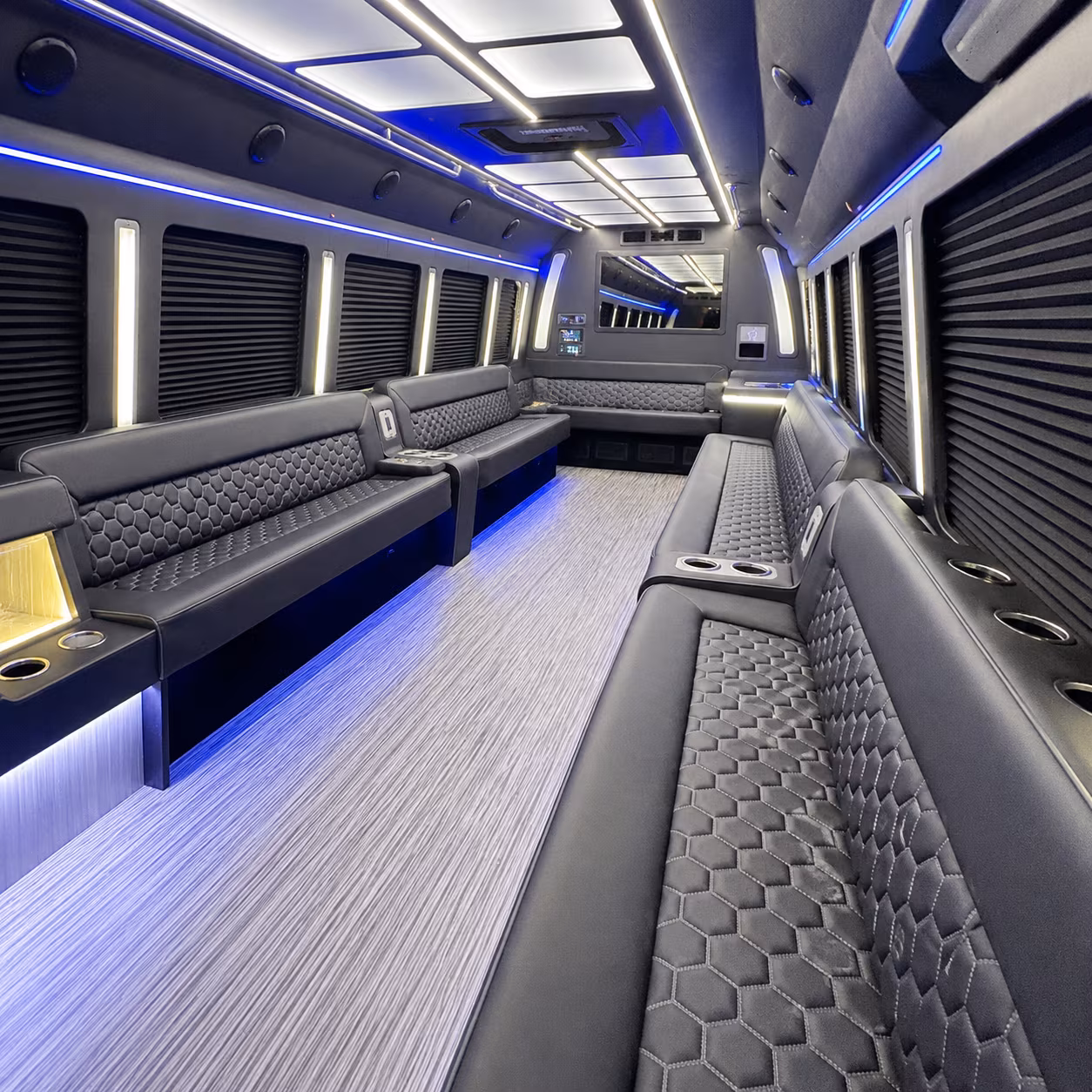 gulfport party bus rental interior