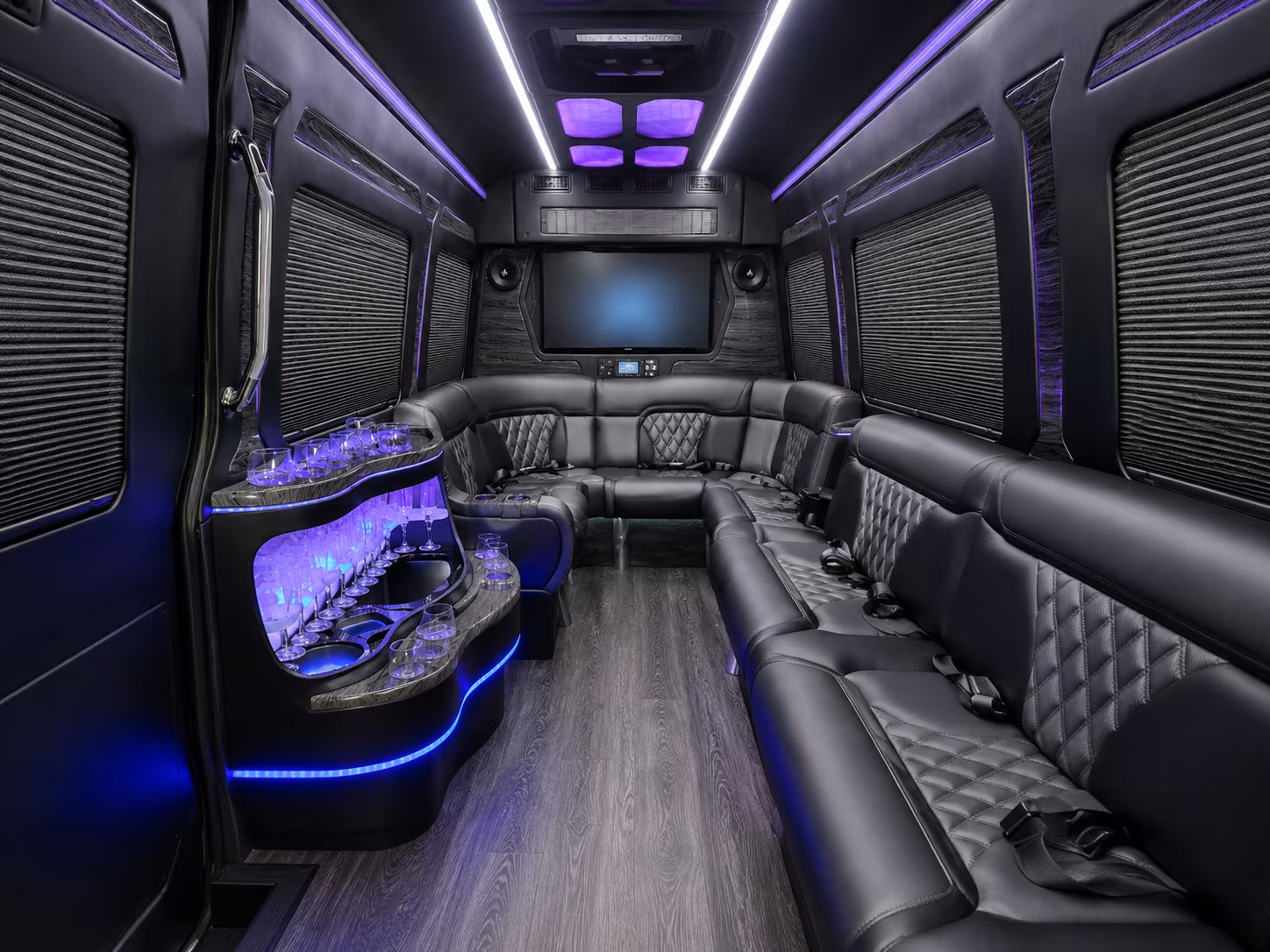 gulfport sprinter limousine interior